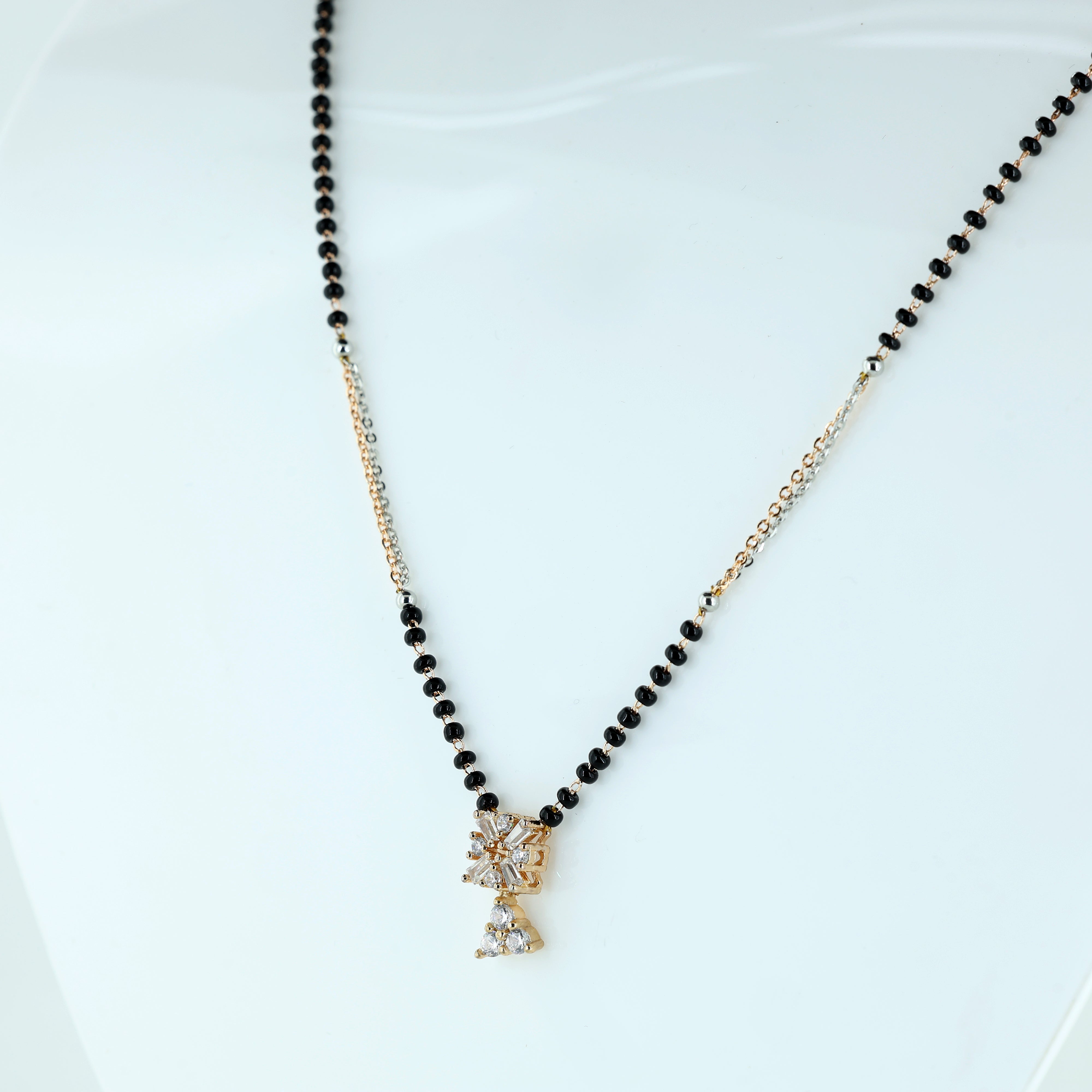 Radiant Floral Diamond Mangalsutra