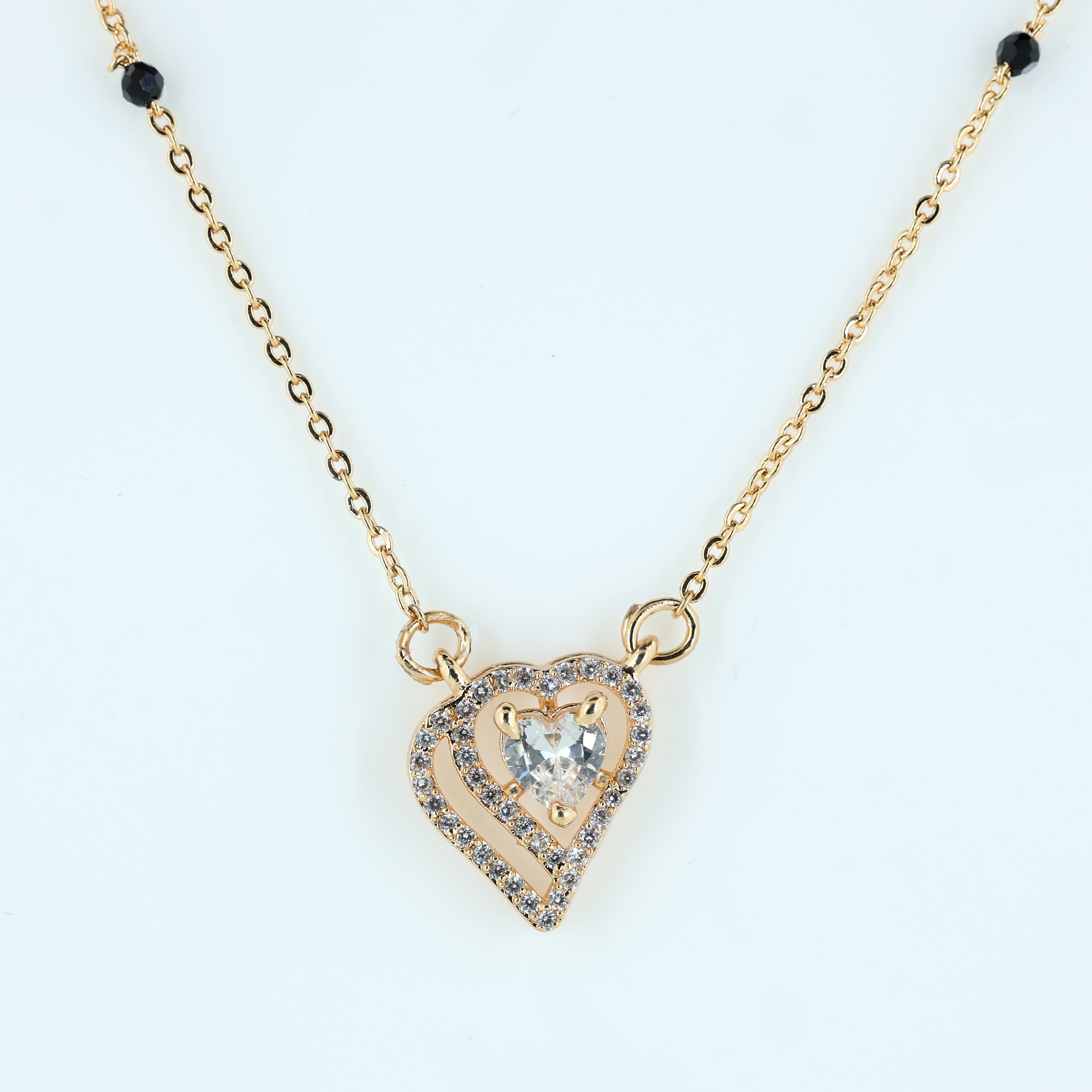 MiniDainty Heart-in-Heart Mangalsutra