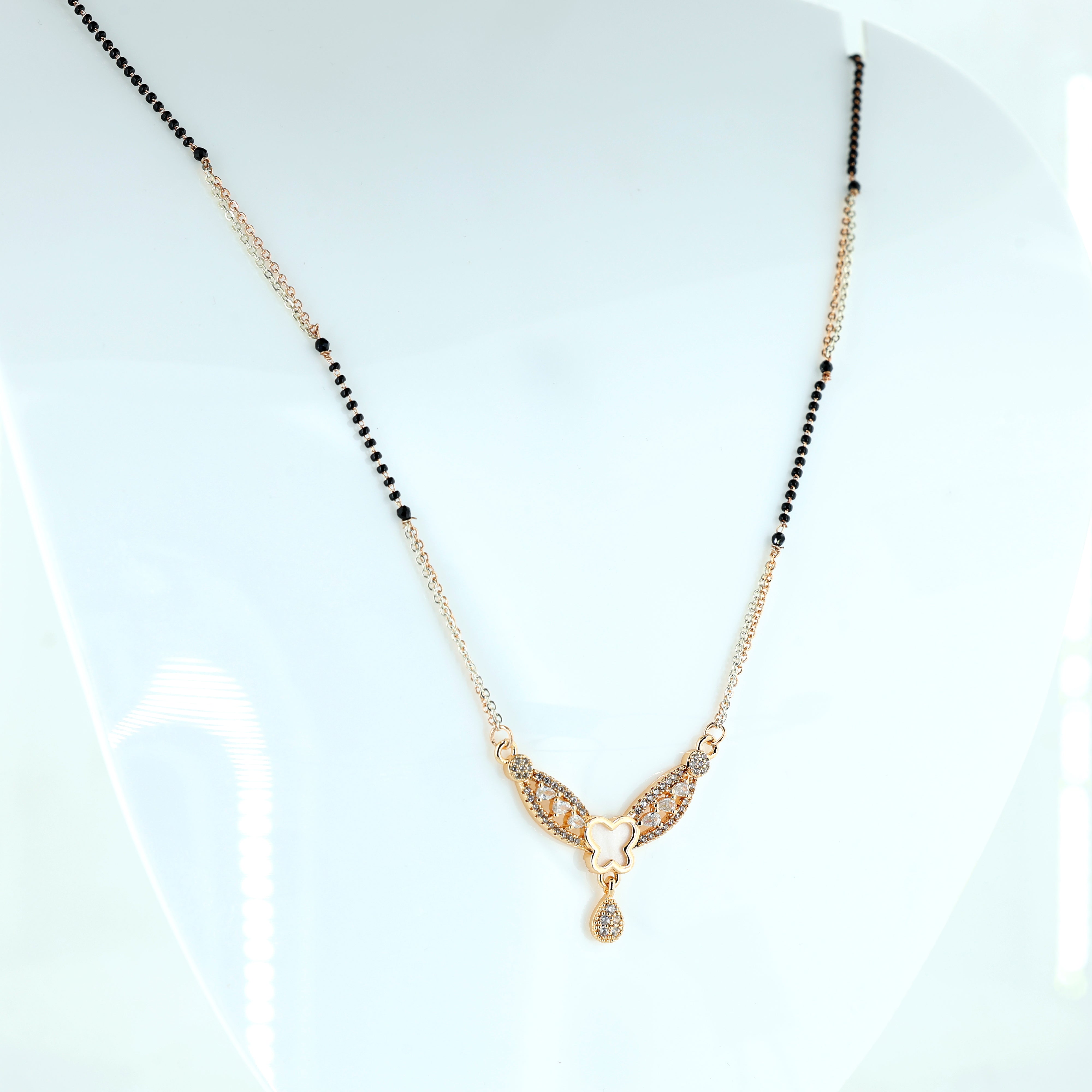 Graceful Butterfly Drop Mangalsutra