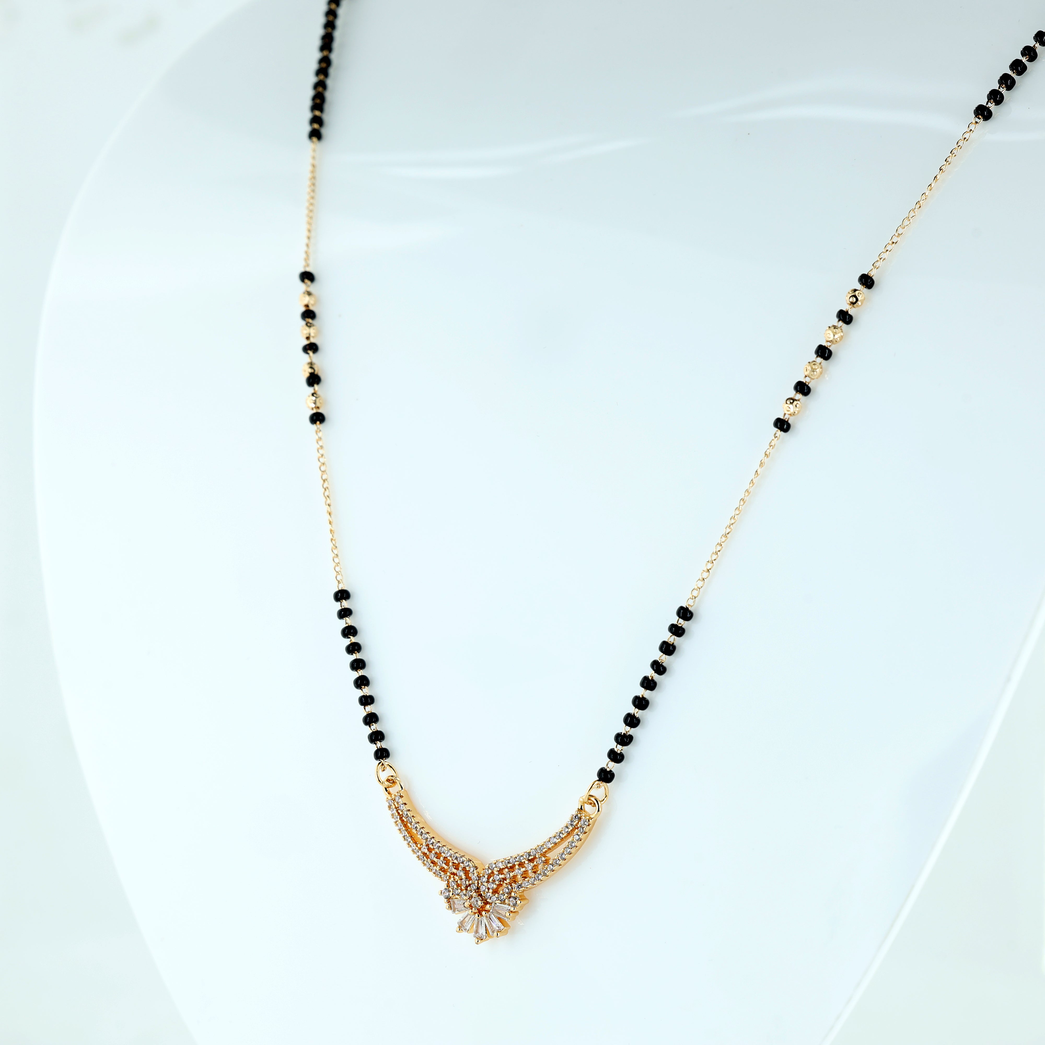 Stylish Dual Layer Stone Mangalsutra