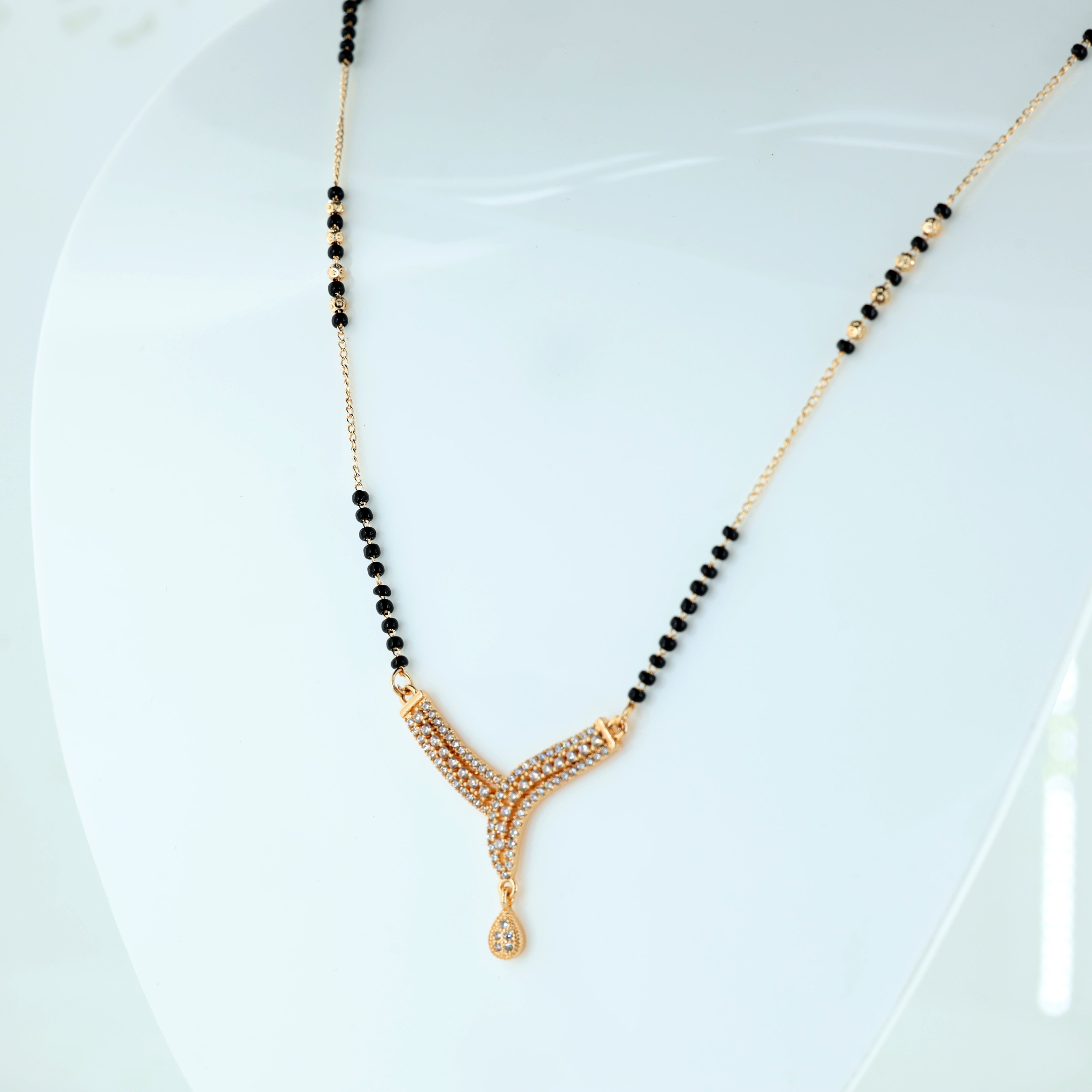 Premium Crystal Accent Mangalsutra