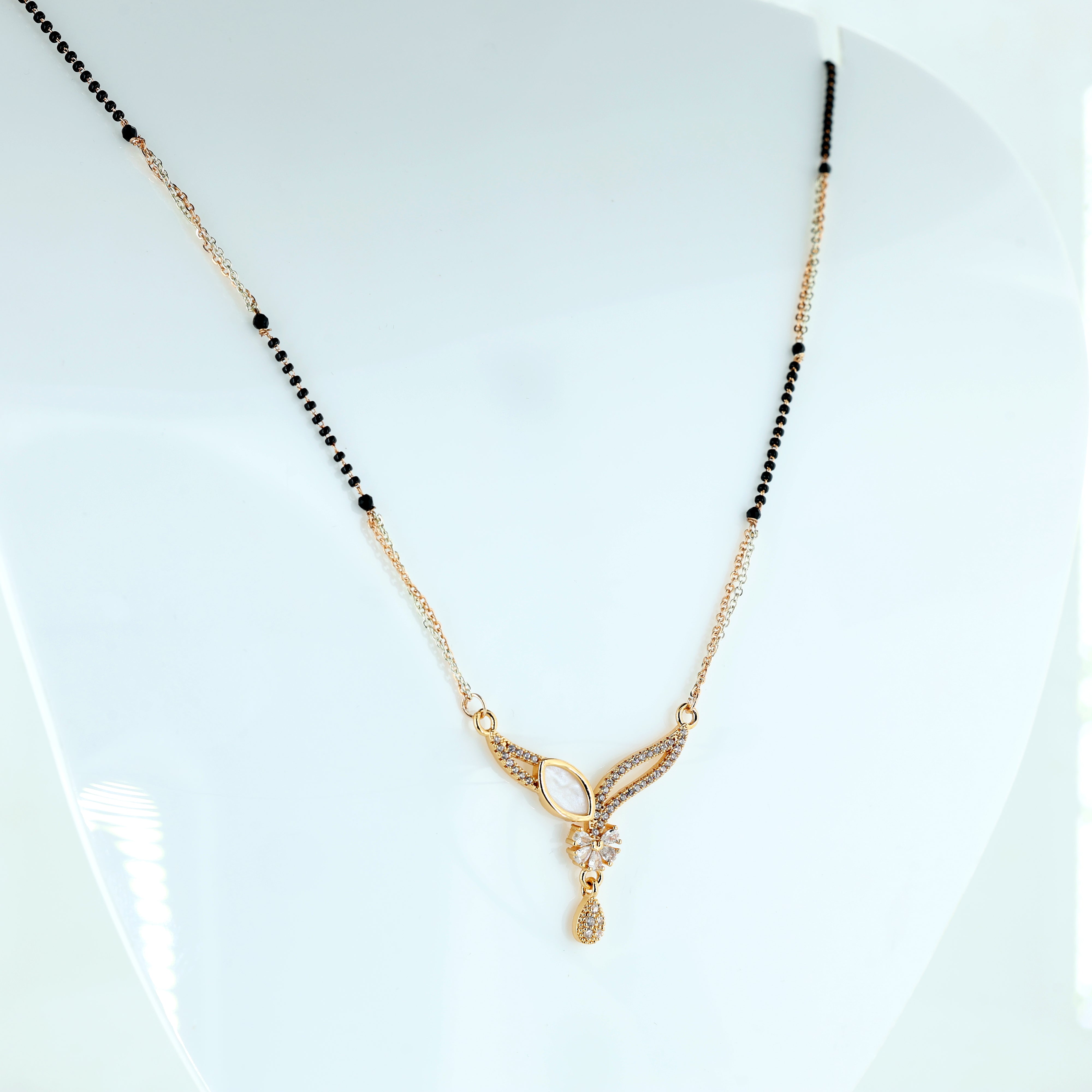 Luminous Marquise & Petal Mangalsutra