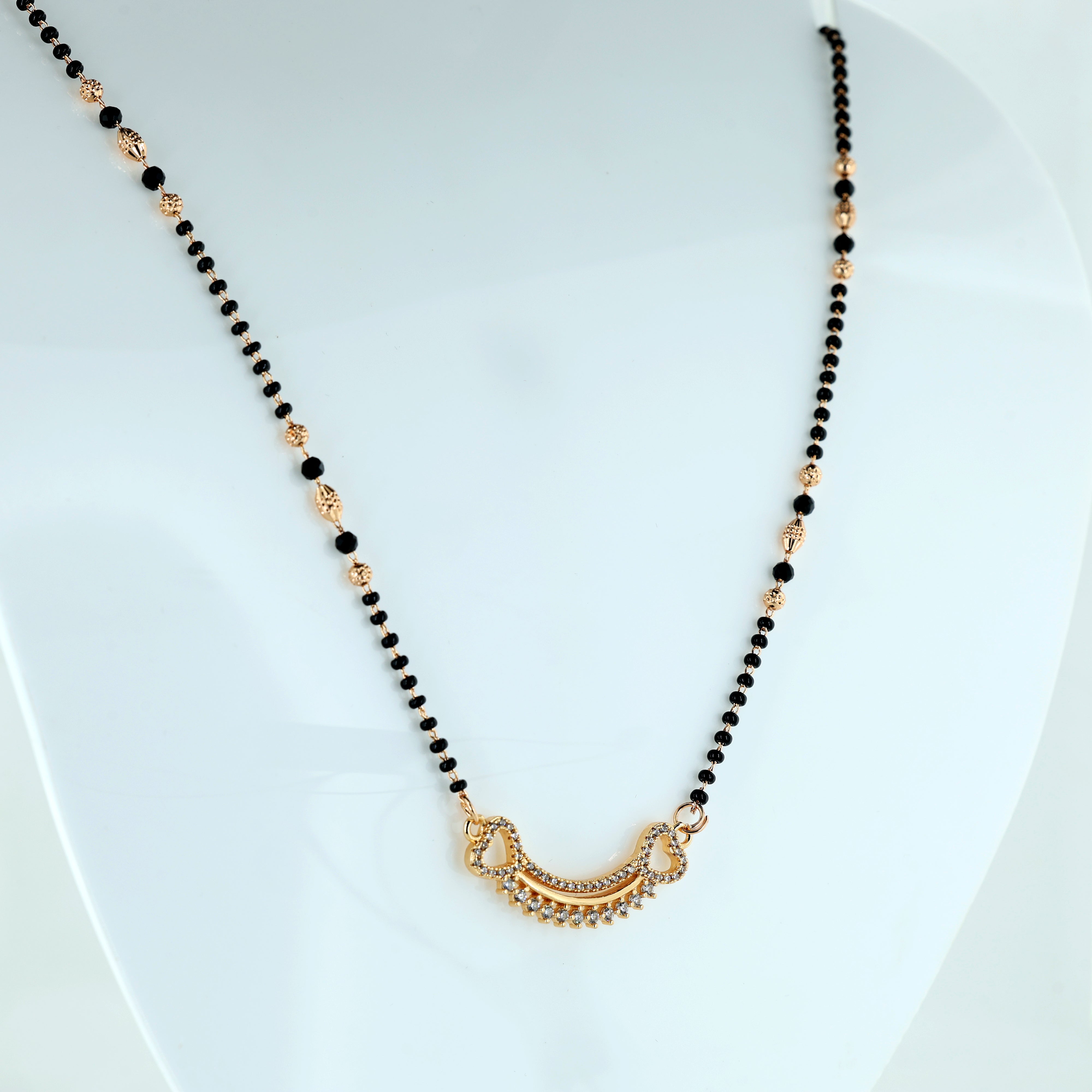 Enchanted Heart Crescent Mangalsutra