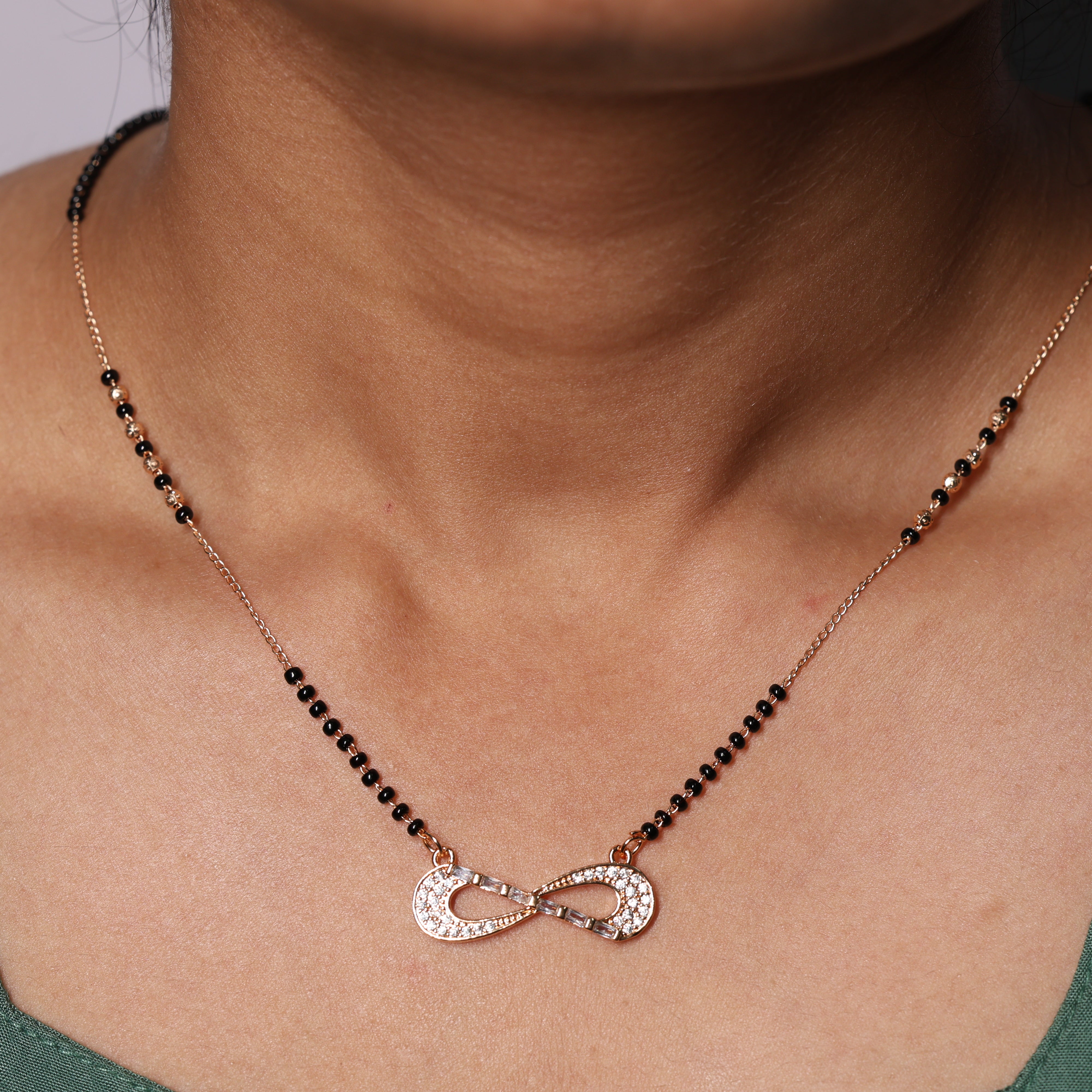 Infinity Crystal Mangalsutra