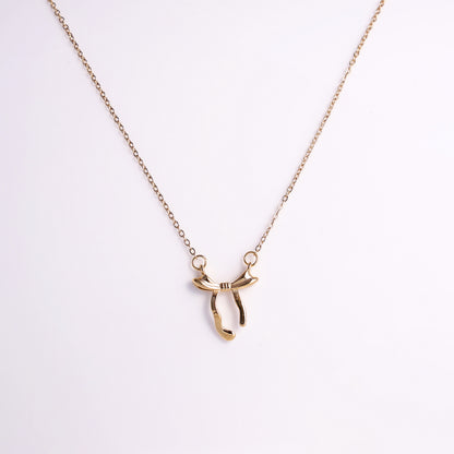 Charming Knotted Bow Necklace