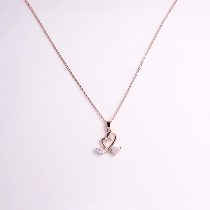 Eternal Grace Double Swan Necklace