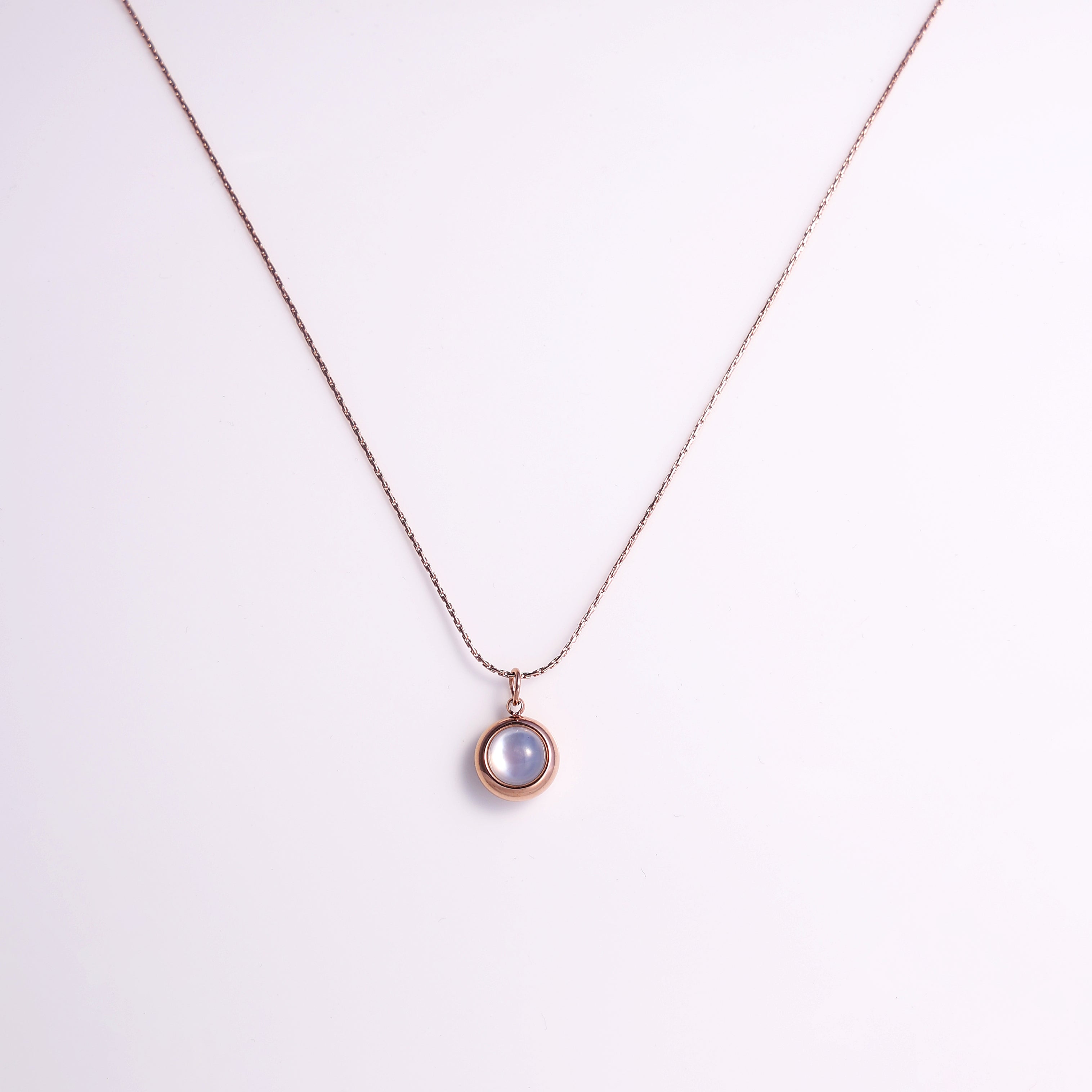 Celestial Moonstone Orb Necklace