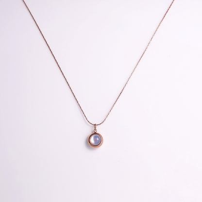 Celestial Moonstone Orb Necklace