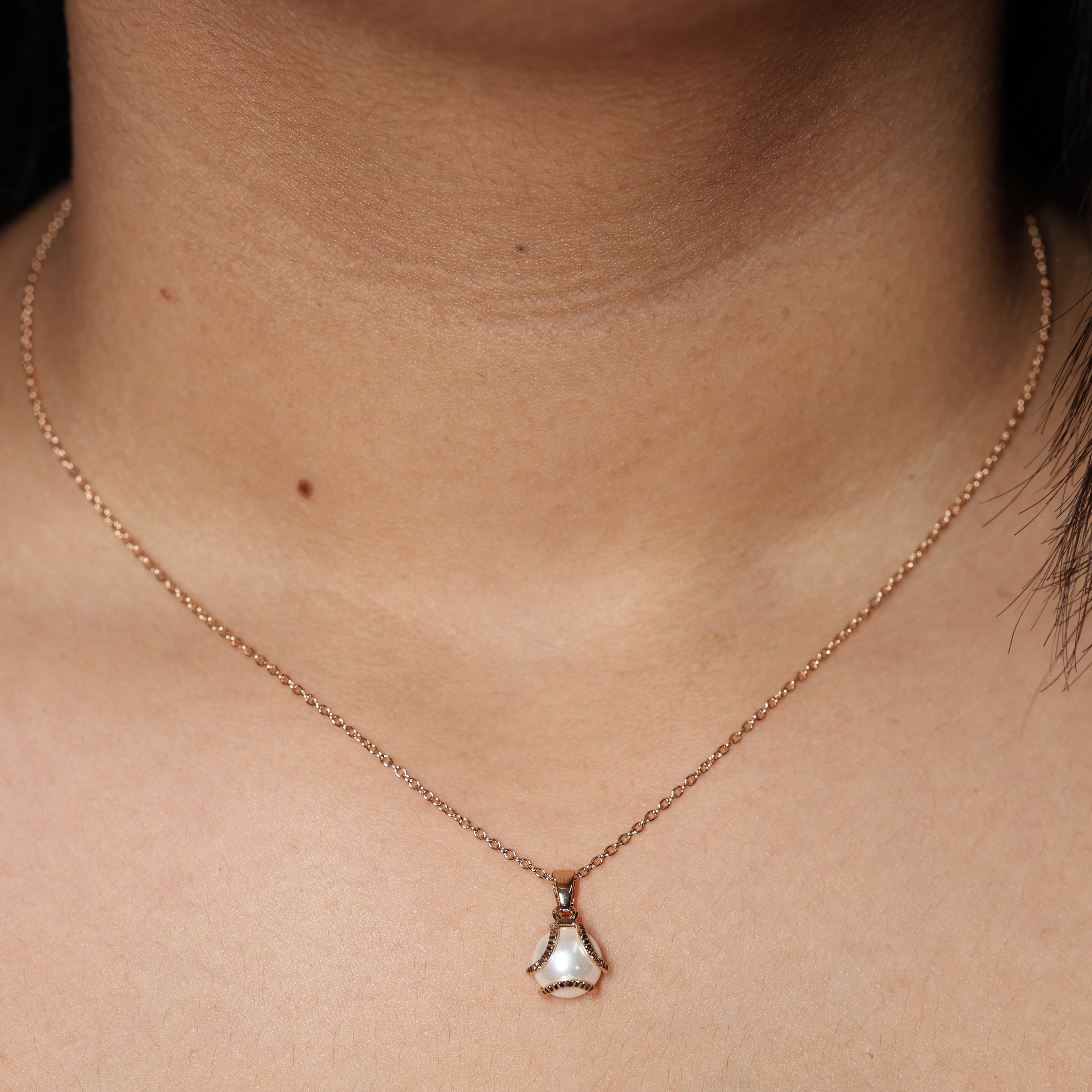 Minimalist Pearl Drop Pendant Chain for Women