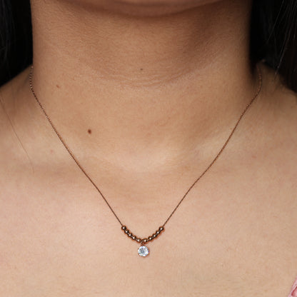 Radiant Drop Beaded Necklace