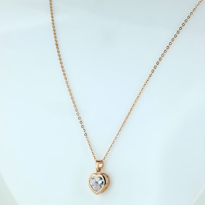 Everlasting Love Heart Pendant Necklace For Women