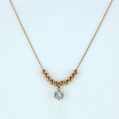 Radiant Drop Beaded Necklace