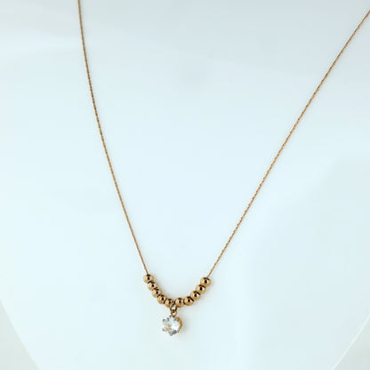 Radiant Drop Beaded Necklace