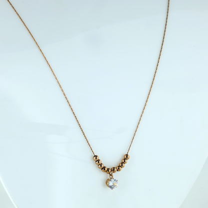 Radiant Drop Beaded Necklace