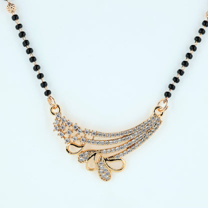 Modern Wave American Diamond Mangalsutra