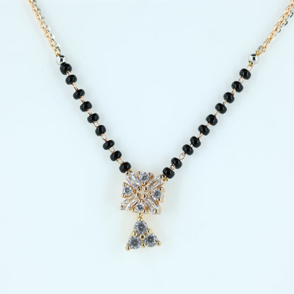 Radiant Floral Diamond Mangalsutra