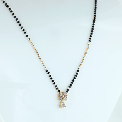 Radiant Floral Diamond Mangalsutra