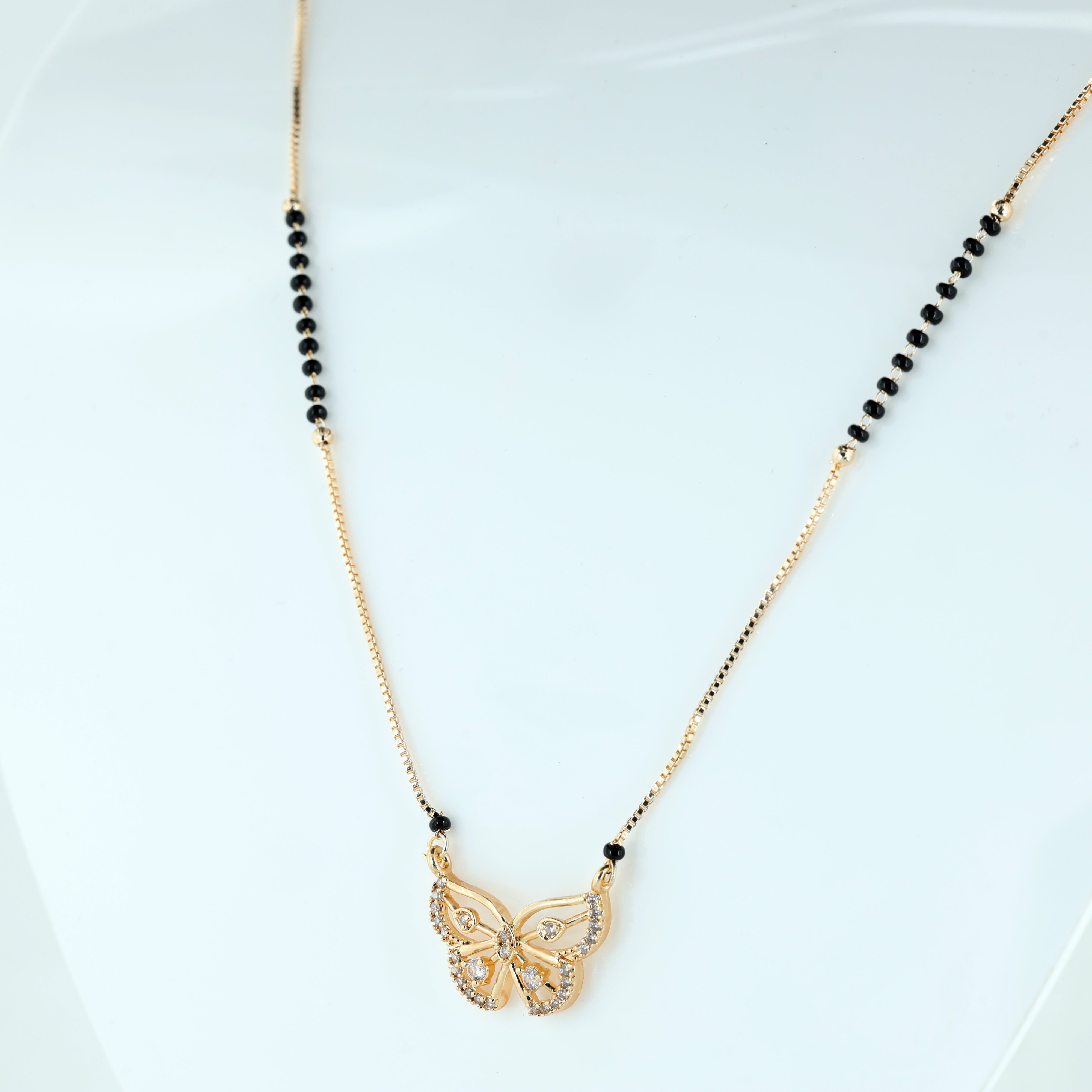 Dainty Butterfly Pendant Mangalsutra