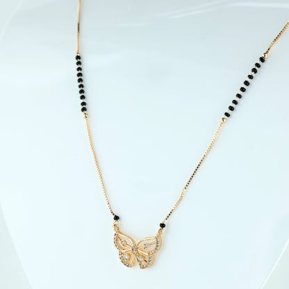 Dainty Butterfly Pendant Mangalsutra