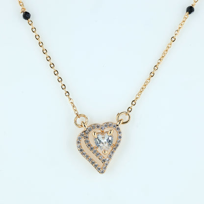 MiniDainty Heart-in-Heart Mangalsutra