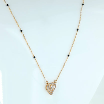 MiniDainty Heart-in-Heart Mangalsutra