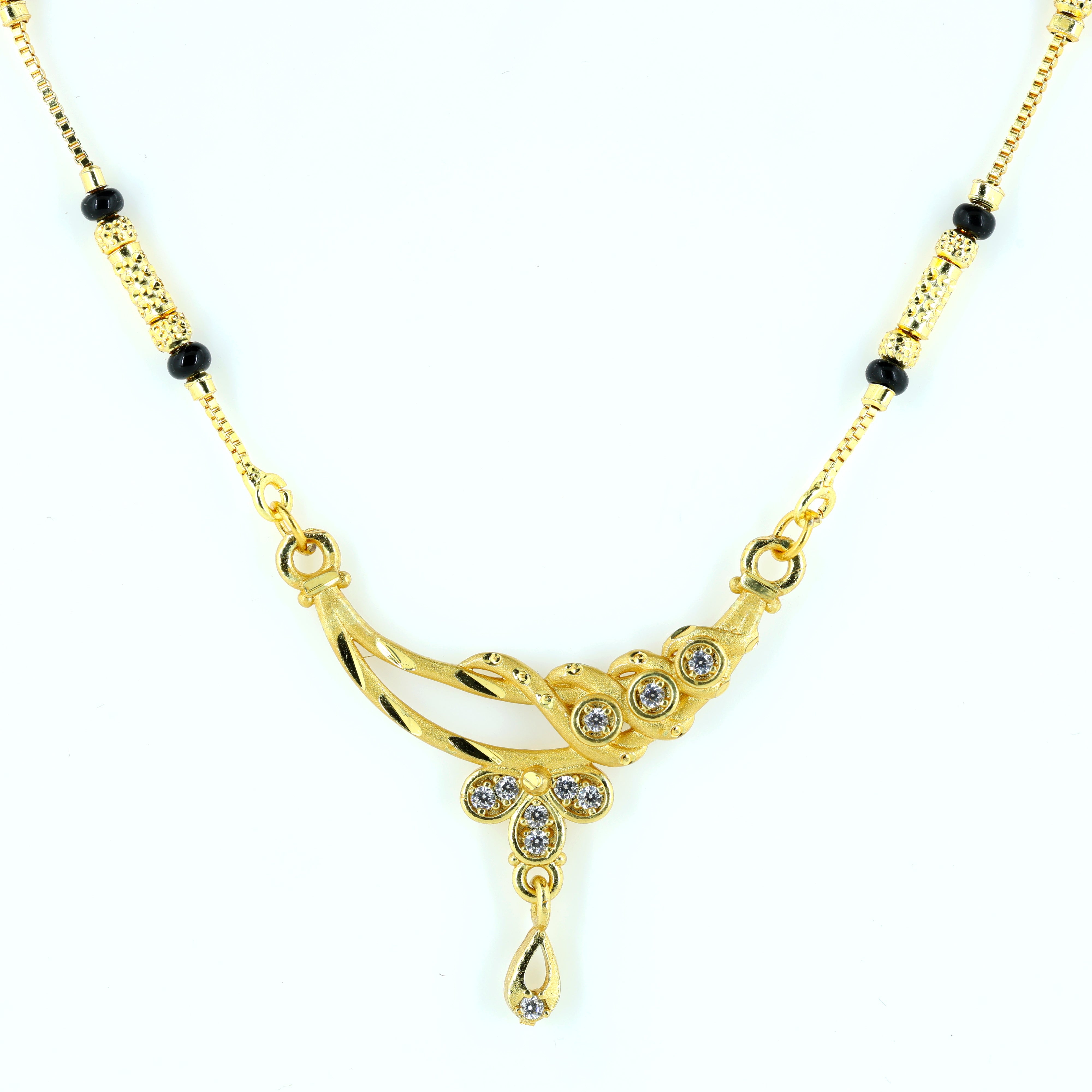 Curvy Floral Mangalsutra