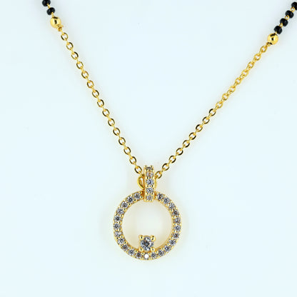 Classic Circle Diamond Mangalsutra