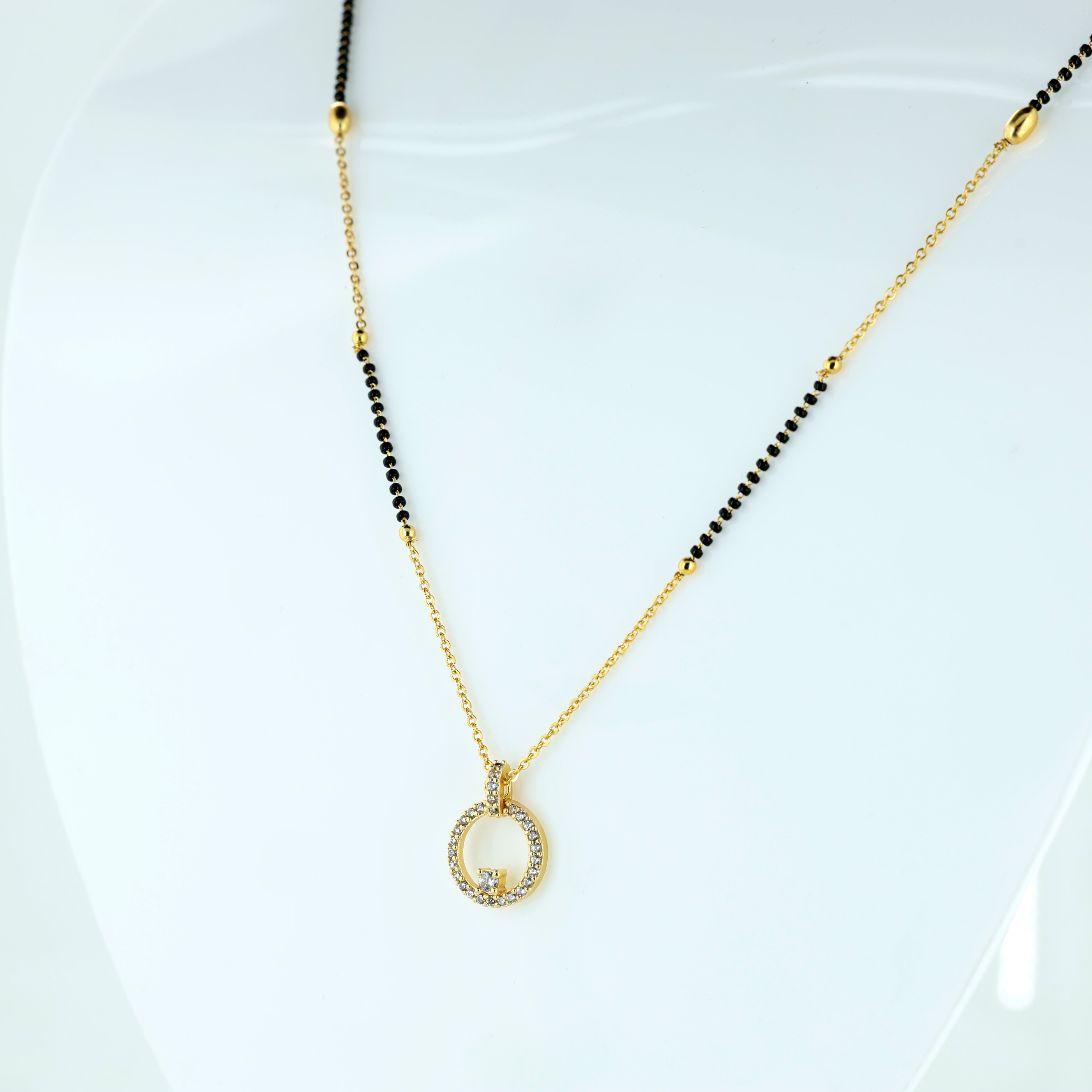Classic Circle Diamond Mangalsutra