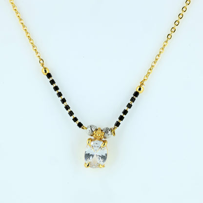 Minimalist Solitaire Drop Mangalsutra