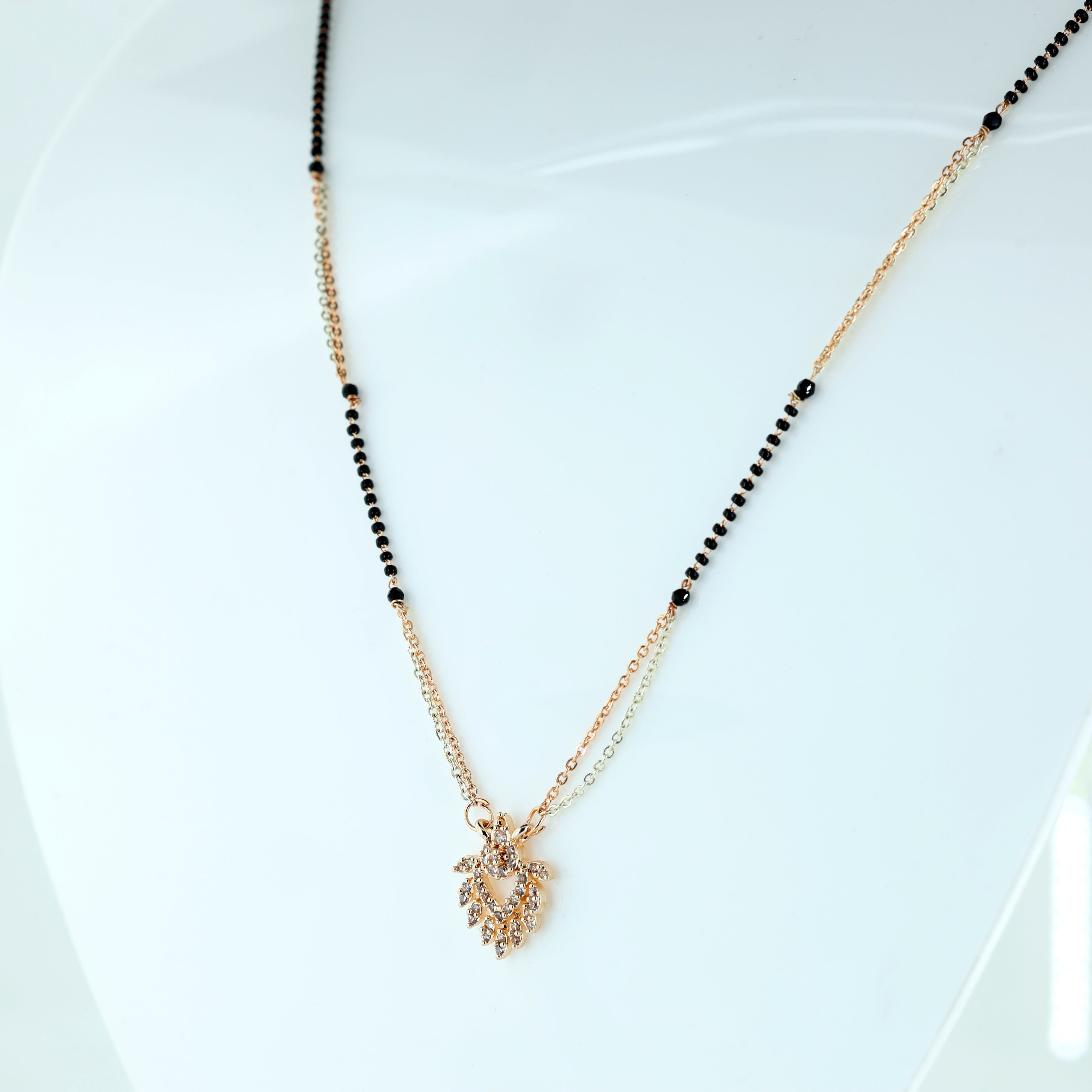 Contemporary Lattice Drop Mangalsutra
