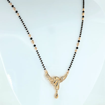 Graceful Butterfly Crystal Mangalsutra