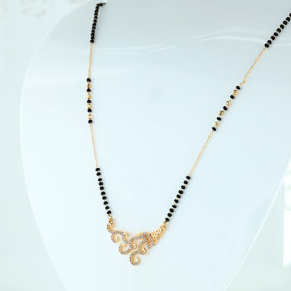 Royal Swirl Crystal Mangalsutra
