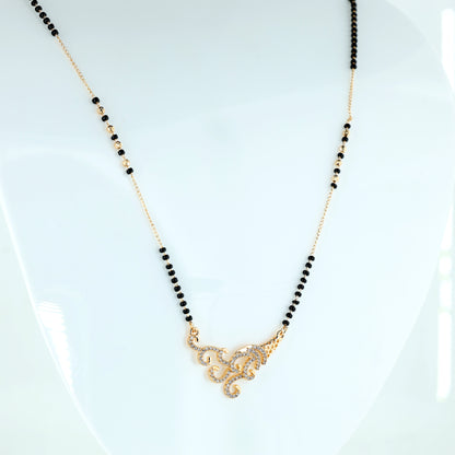 Royal Swirl Crystal Mangalsutra
