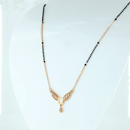 Graceful Butterfly Drop Mangalsutra