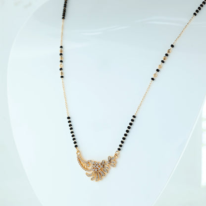 Floral Peacock Designer Mangalsutra