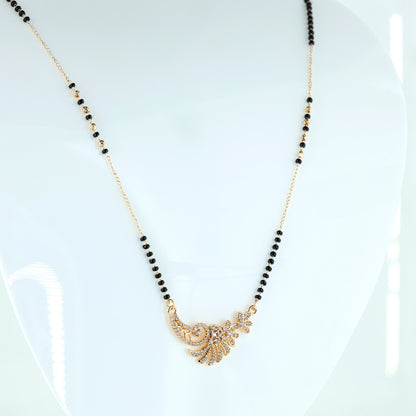 Floral Peacock Designer Mangalsutra