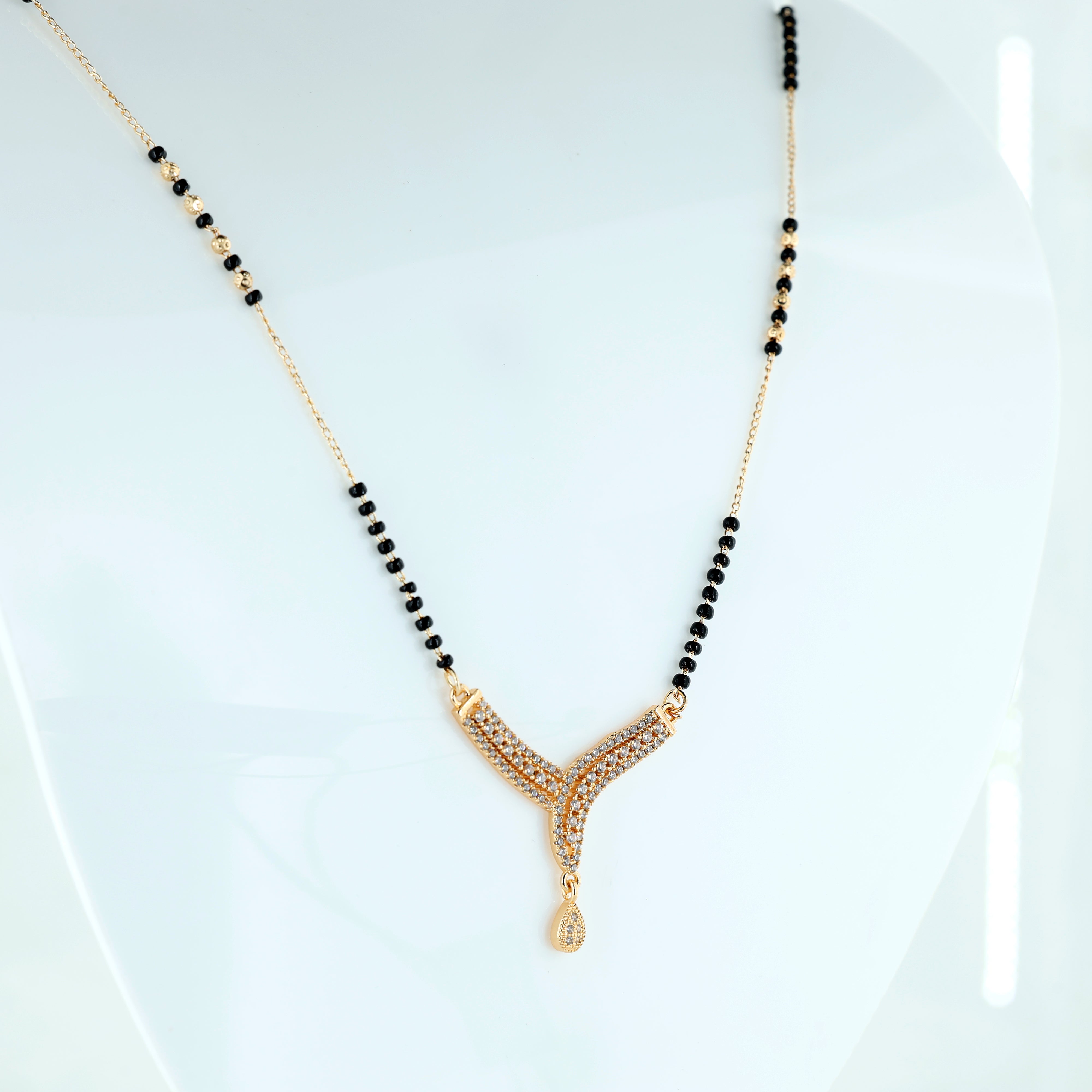 Premium Crystal Accent Mangalsutra