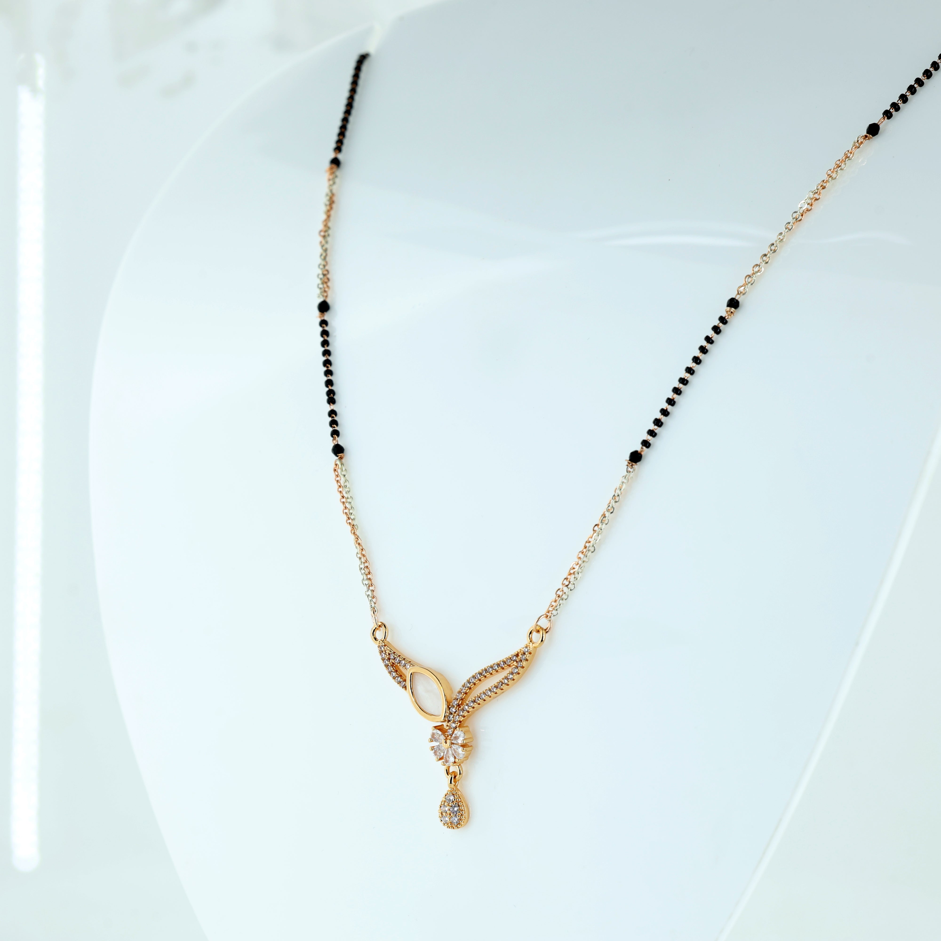 Luminous Marquise & Petal Mangalsutra