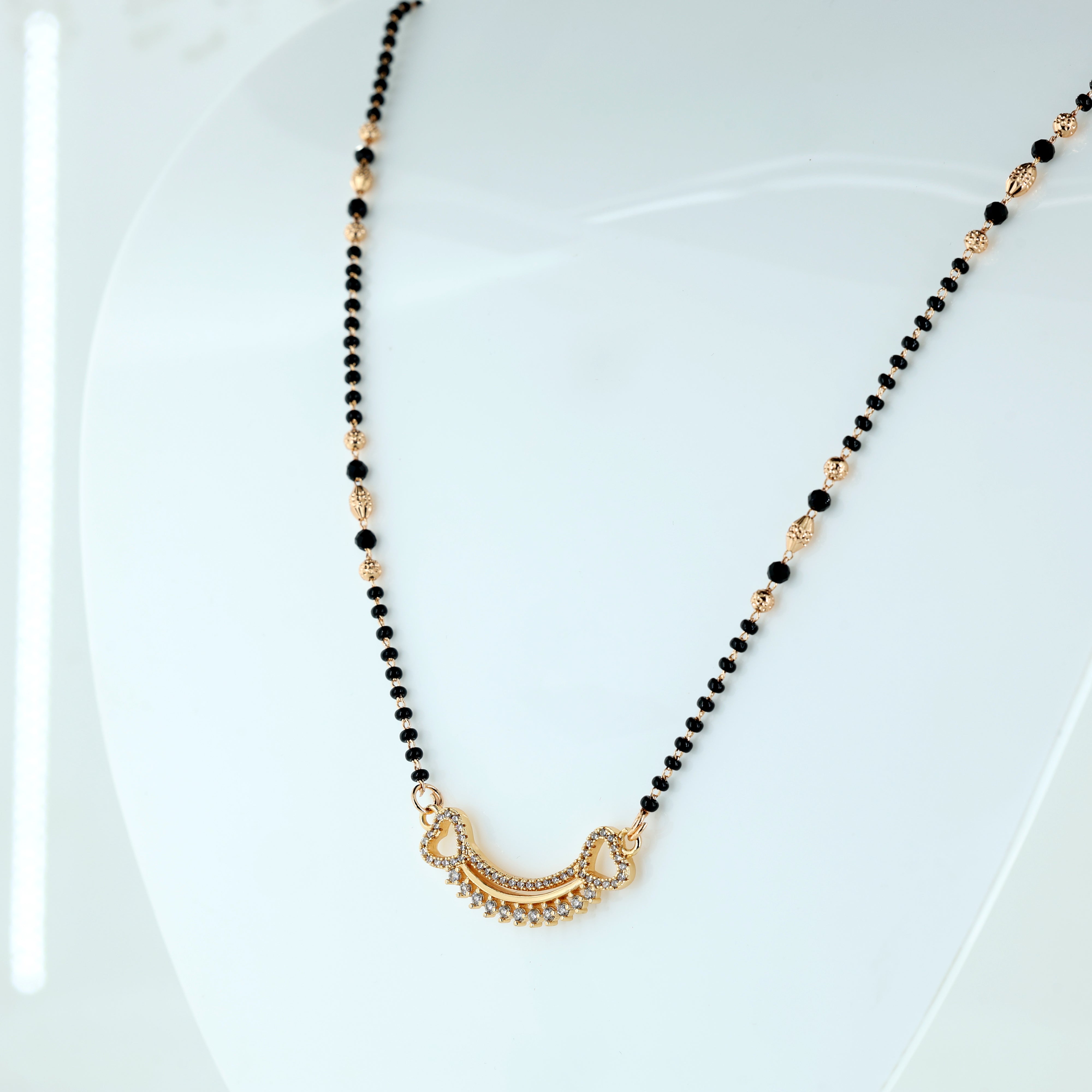 Enchanted Heart Crescent Mangalsutra