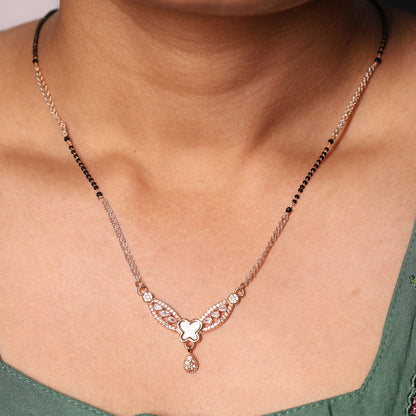 Graceful Butterfly Drop Mangalsutra