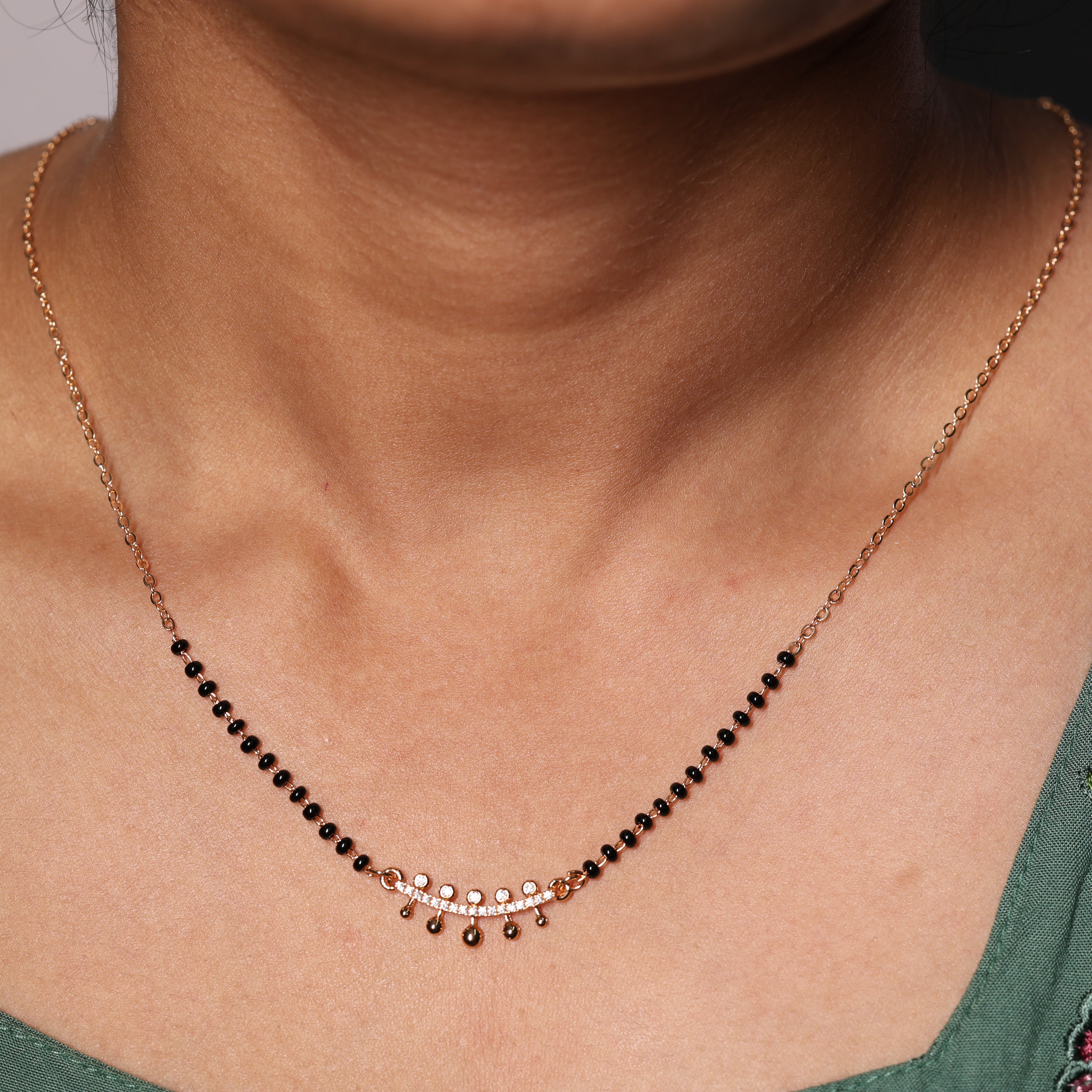 Delicate Arc-Drop Mangalsutra