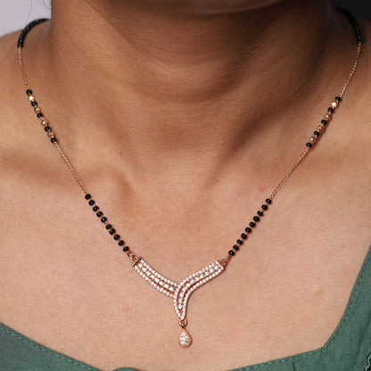 Premium Crystal Accent Mangalsutra