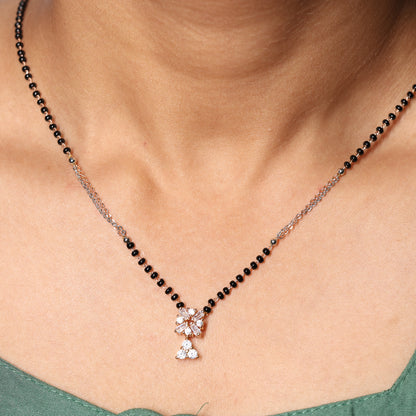 Radiant Floral Diamond Mangalsutra