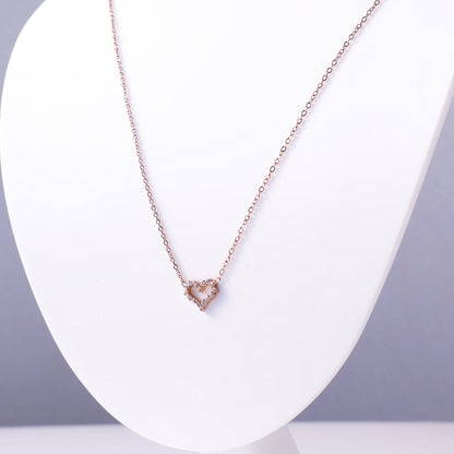 Open Heart Pave Pendant