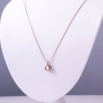 Celestial Moonstone Orb Necklace