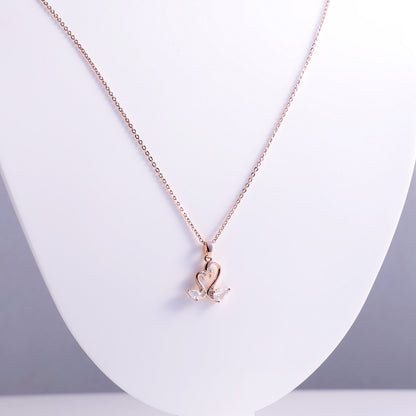 Eternal Grace Double Swan Necklace