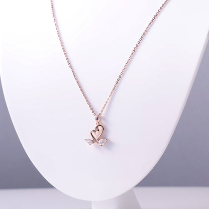 Eternal Grace Double Swan Necklace