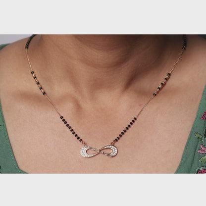 Infinity Crystal Mangalsutra
