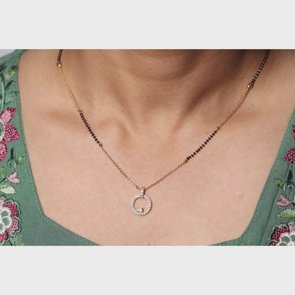 Classic Circle Diamond Mangalsutra