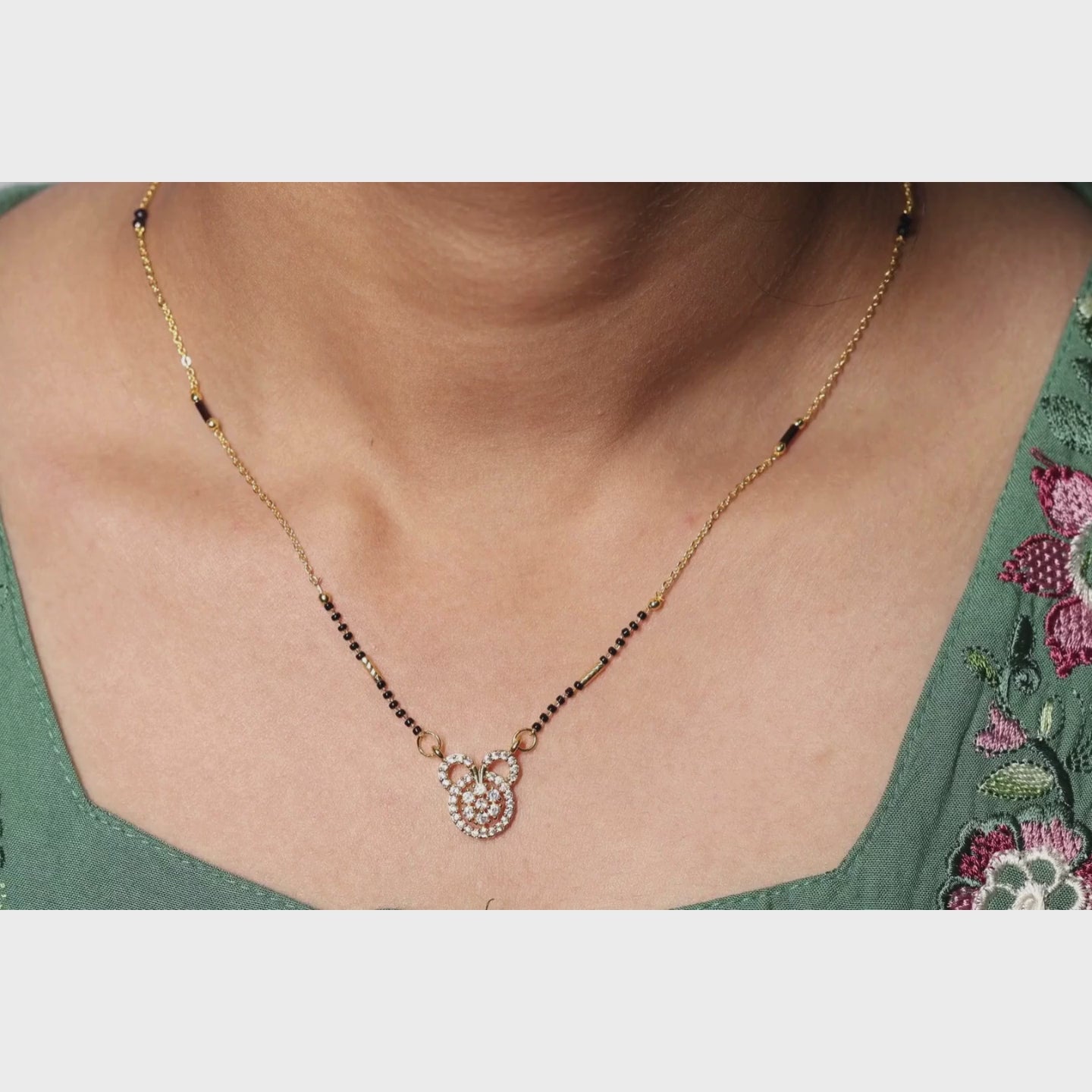 Sparkling Floral Mangalsutra